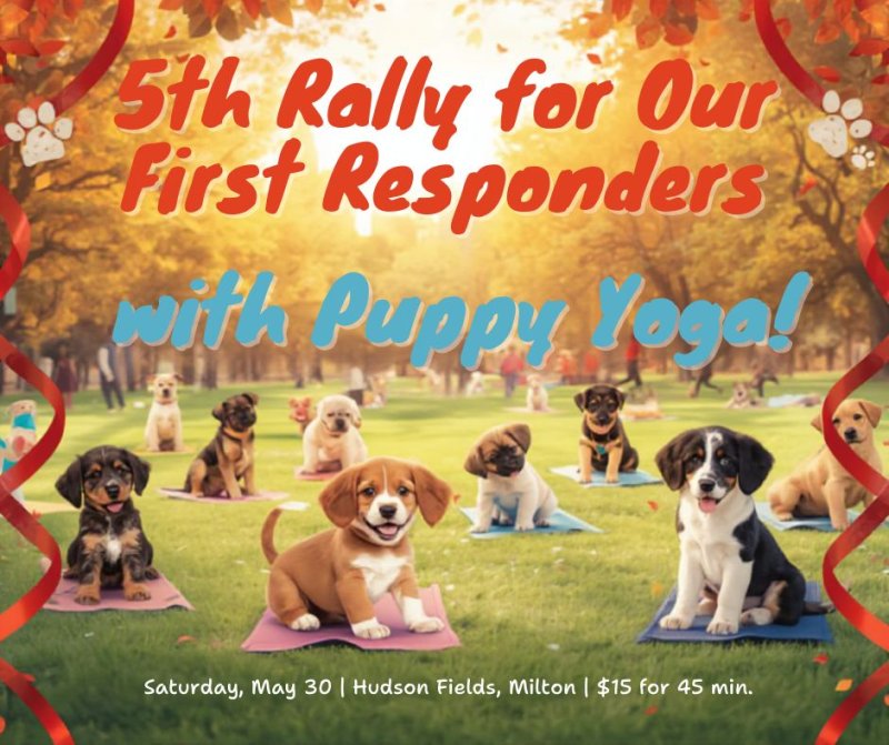 SIGN UP FOR PUPPY YOGA - KYLE@SHAFFERFOUNDATION.COM